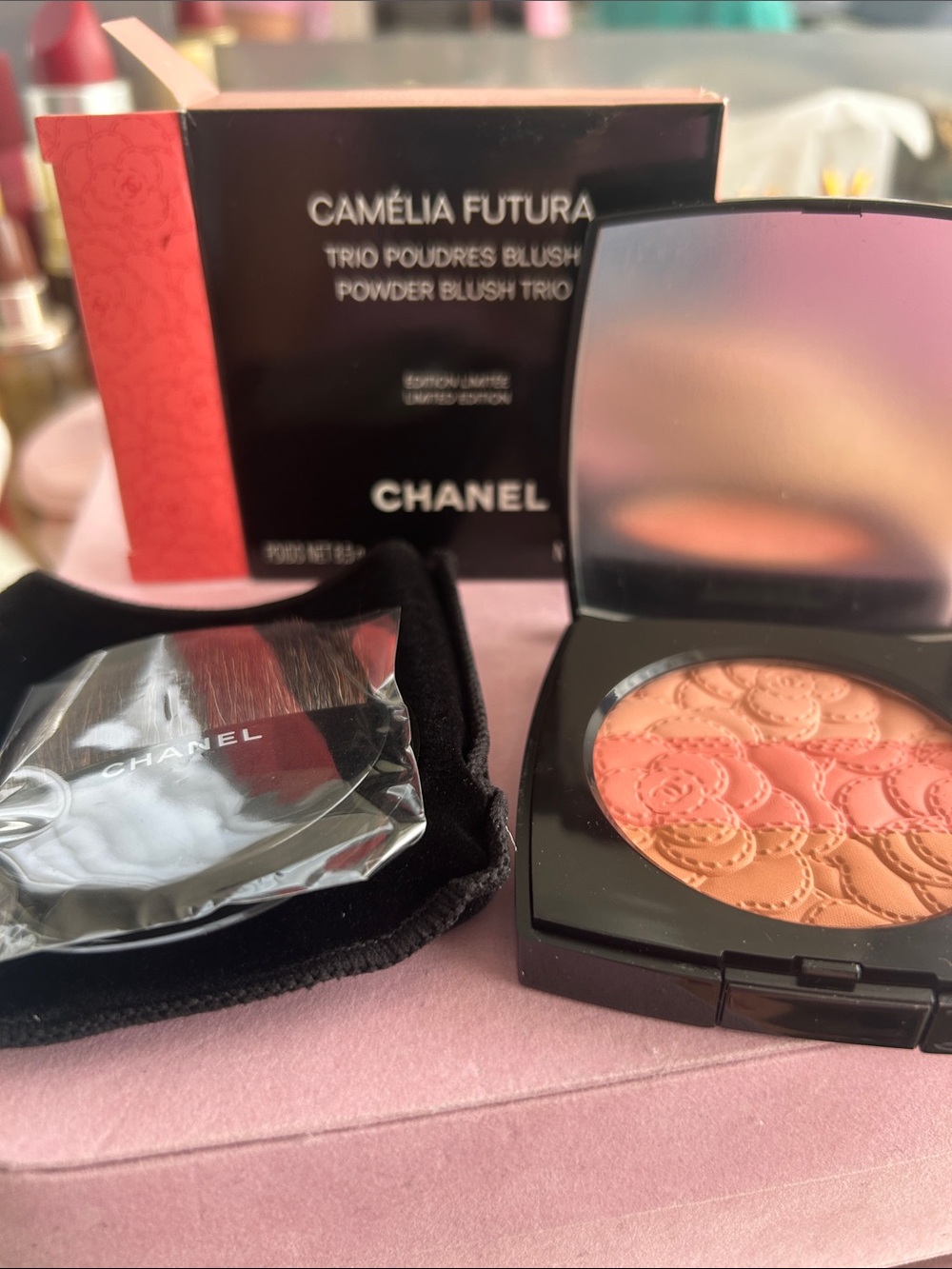 CHANEL Camélia Futura Powder Blush Trio - Limited, edition